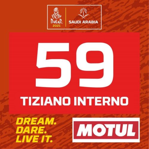 Il mio numero alla Dakar 2021